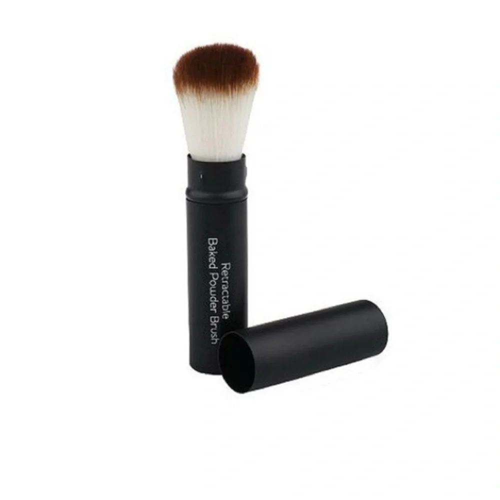 Retractable baked Powder Brush